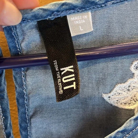 Kut from the Kloth Ladies sz L Tunic Top - Picture 4 of 5